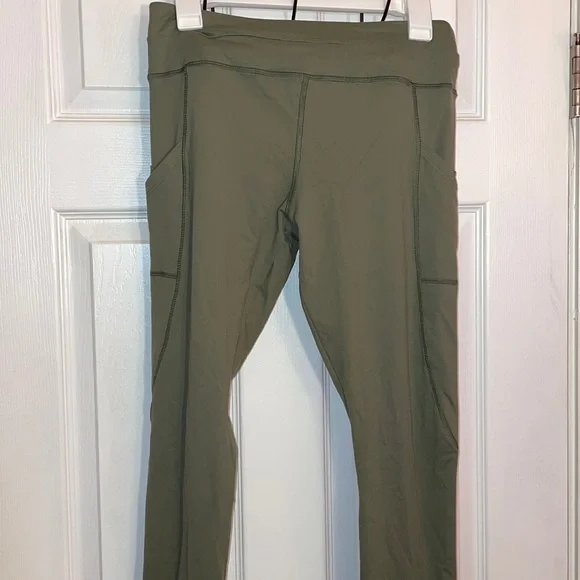 Forever 21 Pants Jumpsuits Olive Green 78 Workout Leggings